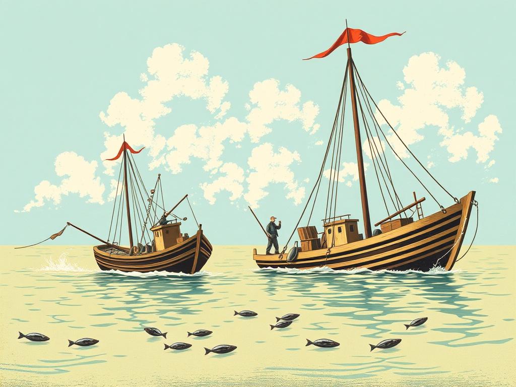     Histoire de la pêche : des origines à nos jours.. La era de la industrialización y la revolución pesquera