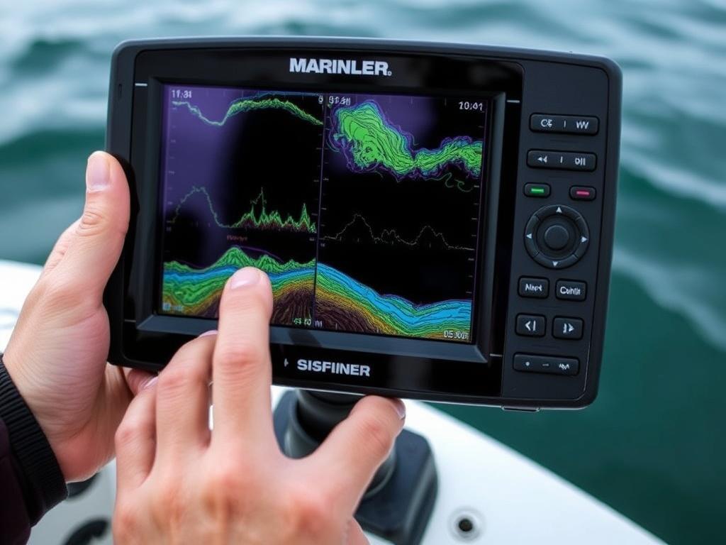     Tecnología en la pesca: Cómo usar la sonda y el GPS a tu favor.. Interpretar la pantalla de la sonda: de qué te habla cada forma y color